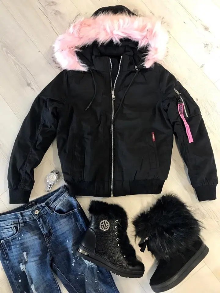 Női bomber dzseki szőrmével | Starstyle.hu Női bomber dzseki szőrmével | Starstyle.hu