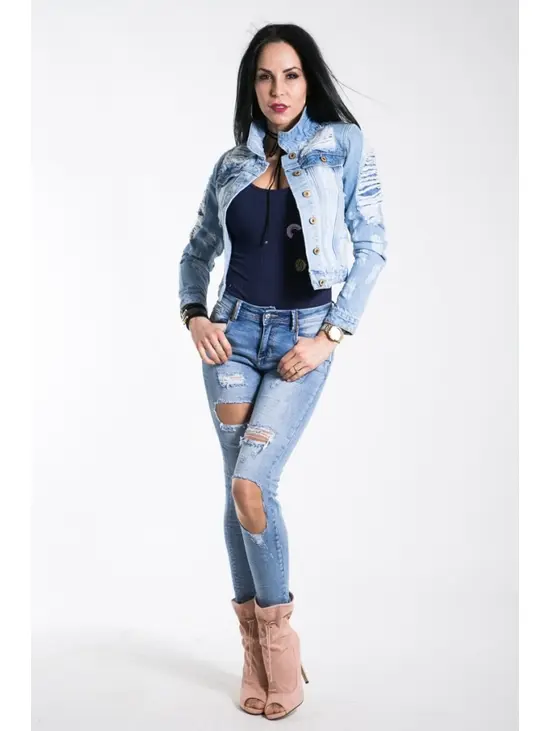 Szaggatott farmerdzseki | Starstyle.hu Szakadt farmer dzseki | ShipGratis.hu